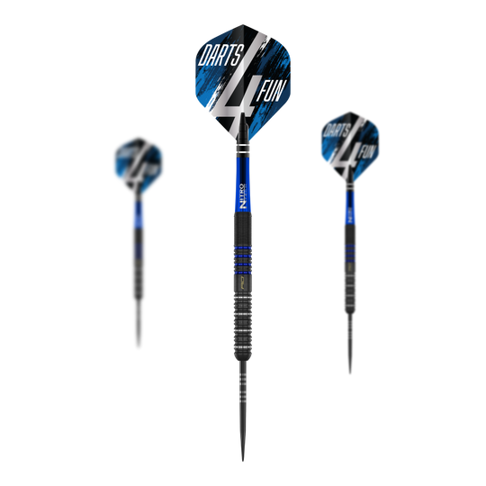 Freccette in acciaio Red Dragon David Williams V1 - 23 g Das Bild zeigt das Set Red Dragon David Williams V1 Steeldarts - 23g. Es sind mehrere Steeldarts im Set abgebildet.