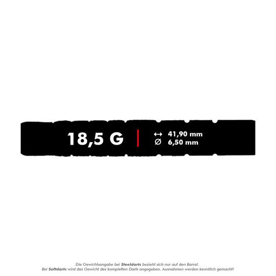 Freccette morbide McDart 85 Tungsten V23 - 18,5 g