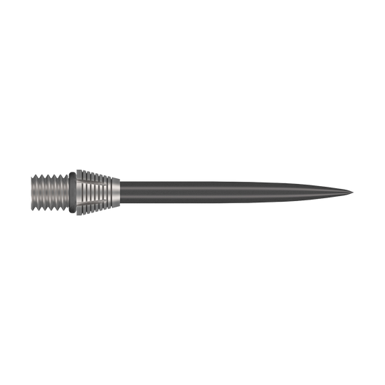 Punti di conversione Shot Tactra - 34 mm Auf diesem Bild sind die Shot Tactra Conversion Points - 34 mm zu sehen. Diese robusten Spitzen ermöglichen eine einfache Umrüstung für Dartspieler.