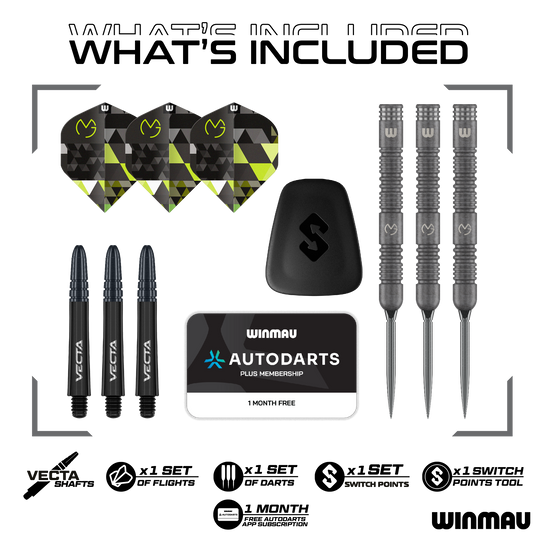 Winmau Michael Van Gerwen TS Switch Point Steeldarts Winmau Michael Van Gerwen TS Switch Point Steeldarts