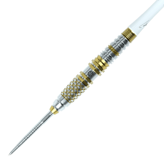 Caliburn Players Darts Lee Soon An Gold Spear Steeldarts - 23 g Zu sehen sind die Caliburn Players Darts Lee Soon An Gold Spear Steeldarts mit 23 Gramm. Sie bestechen durch ihr goldfarbenes Design und ihre hochwertige Verarbeitung.