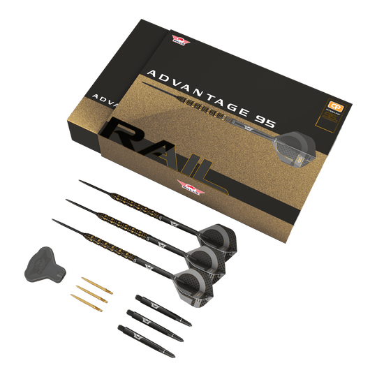 Freccette in acciaio Bulls NL Advantage 95 Rail Convertible Point