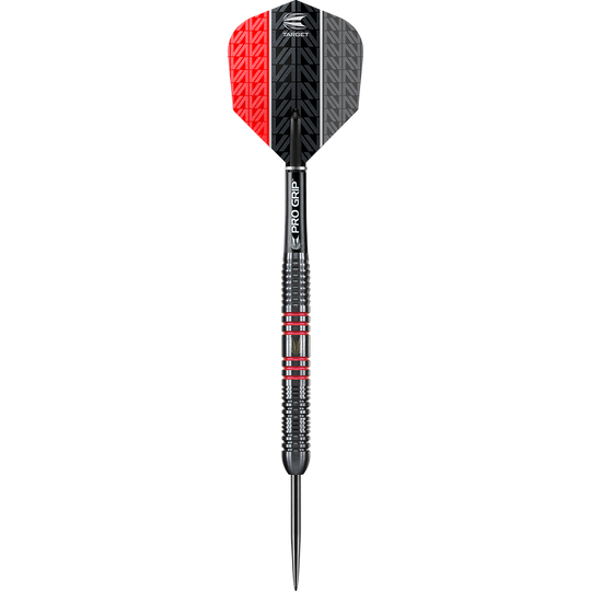 Target Vapor8 Freccette in acciaio nere rosse
