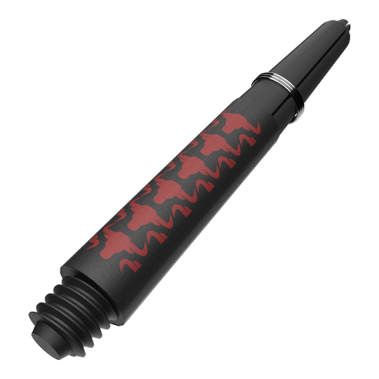 Aste in carbonio Bulls NL Capo - Rosse Gezeigt wird ein roter Capo Carbon Shaft in kurzer Ausführung mit 34mm Länge. Das Zubehör eignet sich für den Einbau in Dartpfeile.
