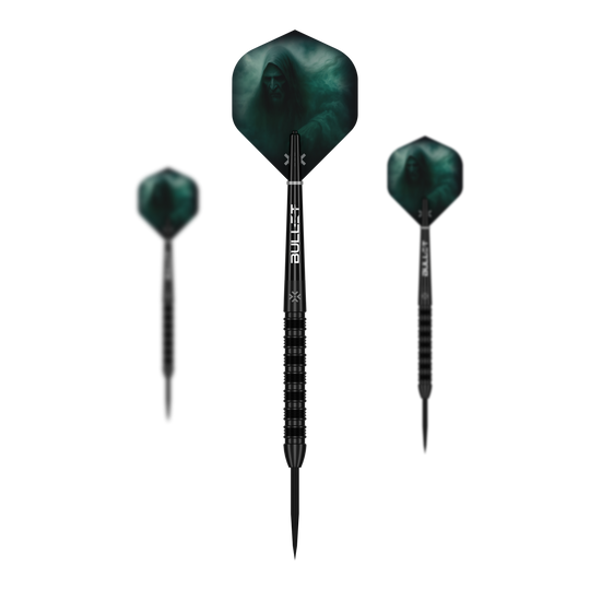 Freccette in acciaio Bullet Shadow Abgebildet ist das Set Bullet Shadow Steeldarts. Das Set besteht aus mehreren Steeldarts mit elegantem Aussehen.