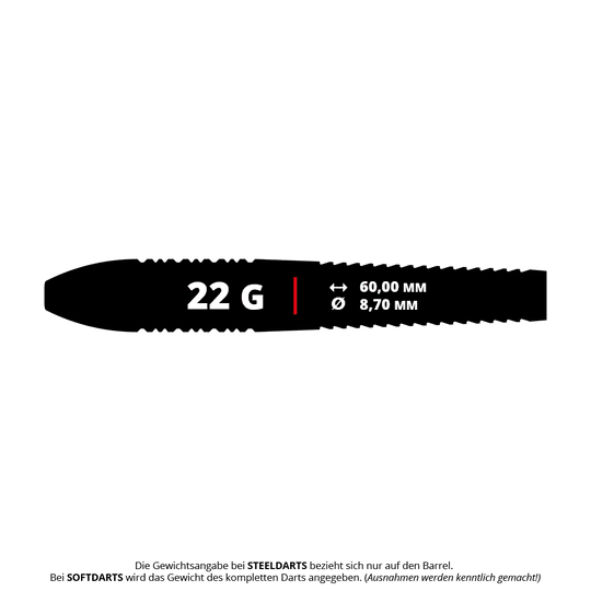 Target Nathan Aspinall freccette in ottone e acciaio - 22 g Das Bild zeigt die Target Nathan Aspinall Brass Steeldarts mit einem Gewicht von 22g. Die Darts sind für das Steeldart-Spiel geeignet.