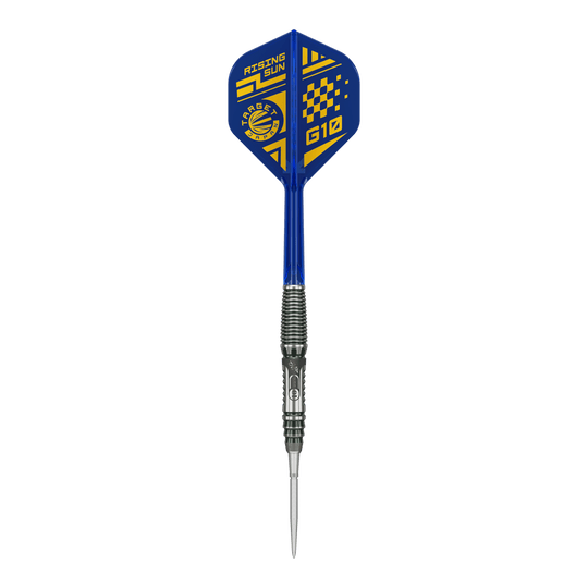 Freccette in acciaio Target Japan Rising Sun GEN 10.5 Swiss Point Abgebildet ist das Produkt Target Japan Rising Sun GEN 10.5 Swiss Point Steeldarts. Die Darts sind ideal für ambitionierte Spieler geeignet.