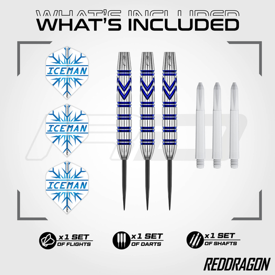 Red Dragon Gerwyn Price Dardi Steel in ottone - 21 g Red Dragon Gerwyn Price Brass Steeldarts - 21 g sind auf dem Bild abgebildet. Diese Darts haben ein klassisches Messingdesign.