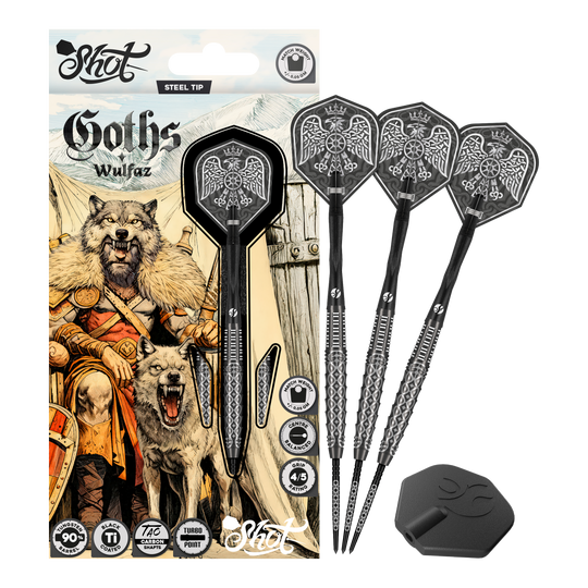 Freccette in acciaio Shot Goths Wulfaz Turbo Point - 23 g