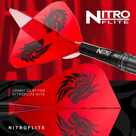 Freccette in acciaio Switch Point Red Dragon Jonny Clayton RD-PRO Abgebildet sind Red Dragon Jonny Clayton RD-PRO Switch Point Steeldarts. Die Dartpfeile werden detailliert und aus der Nähe gezeigt.