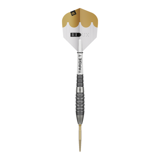Freccette in acciaio Target Redux 02 Swiss Point Hier sind die Target Redux 02 Swiss Point Steeldarts zu sehen. Die Steeldarts bieten eine hohe Qualität und Präzision.