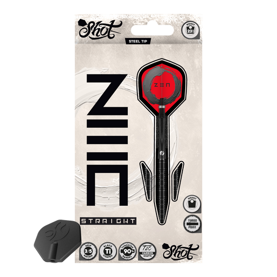 Freccette Shot ZEN Straight Turbo Point in acciaio - 23 g