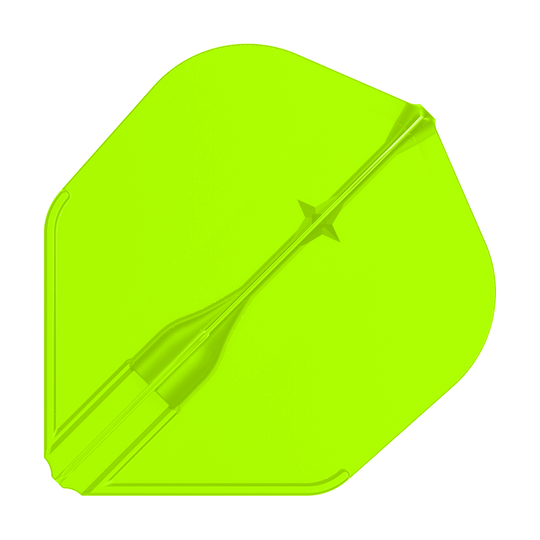 Voli L-L-Style3EZ Ein Dart-Flight mit gleichmäßiger, matter Fläche ist einzeln abgebildet. Die Flügelstruktur fällt auf.