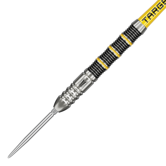 Freccette in acciaio Target Buzz 02 Swiss Points Gezeigt werden die Target Buzz 02 Swiss Points Steeldarts. Sie sind ideal für professionelle Dartspieler.