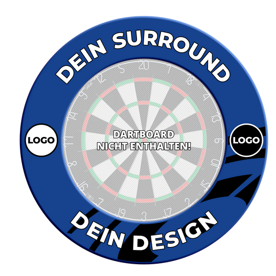 Cornice per bersaglio con il tuo design Abgebildet ist ein Artikel namens MSF-Blau_Dartboard_Surround_Wunschdruck_Blau_3. Es werden keine weiteren Produktinformationen bereitgestellt.