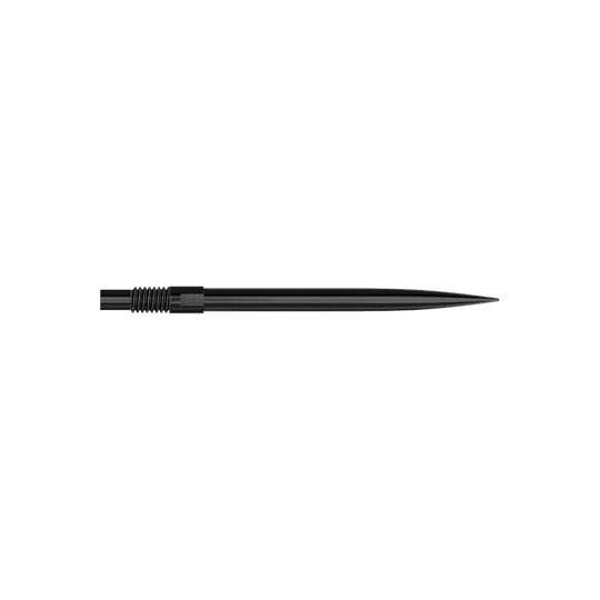 Punte per freccette Harrows Quick Point - Nere Das Bild zeigt das Produkt mit dem Namen 'QP23974_Harrows_QuickPoint_Dartspitzen_Schwarz_30mm_2'. Es sind schwarze Dartspitzen abgebildet.