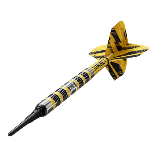Abgebildet ist das Produkt Target Buzz 11 Softdarts. Diese Softdarts bestechen durch ihre hochwertige Verarbeitung.