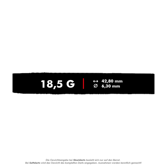 Freccette morbide McDart 85 Tungsten V8 - 18,5 g