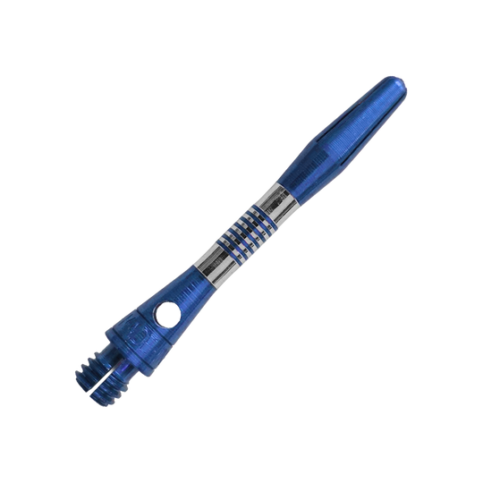 Aste in alluminio Bulls NL Cetra - Blu Blauer Aluminium Dart Schaft mit 34mm Länge ist zu sehen. Ideal für individuelle Dartpfeile und Präzision beim Spiel.