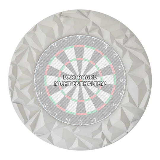 Bersaglio per freccette 3D Precise 180 Subterra - Grigio Nordico Das Foto zeigt das Precise 180 3D Dartboard Surround Subterra in Nordic Grey. Es handelt sich um ein hochwertiges Zubehör für Dartboards, das Schutz und Stil vereint.