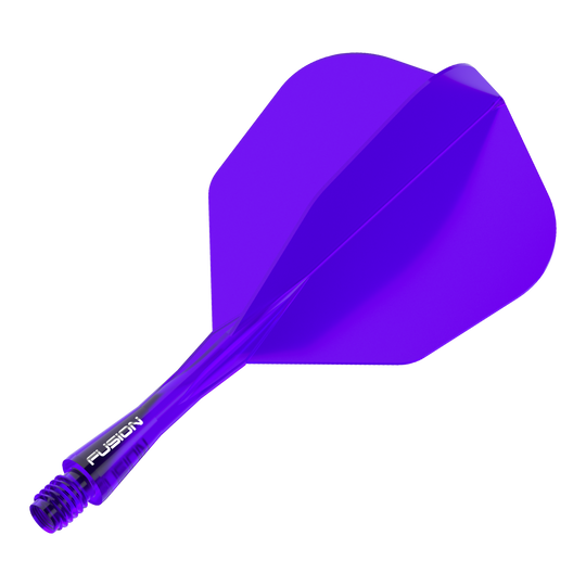 Sistema di alberi di volo a fusione Winmau n. 6 viola Dieses Bild zeigt das Winmau Fusion Flight Shaft System No6 in Lila mit einer Länge von 22mm. Es handelt sich dabei um ein Einzelteil für Dartpfeile.