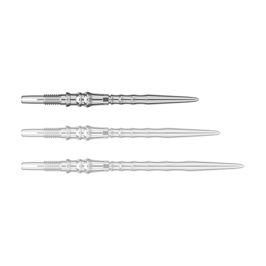 Punte per freccette Target Japan Premium Swiss Point - Argento Das Bild zeigt Dartspitzen in Silber. Die Datei heißt "340379_Target_Japan_Premium_SwissPoint_Dartspitzen_Silber_30mm_1".
