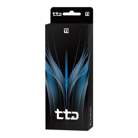 Caliburn TTD Complete Titanium T3 Silver Steeldarts - 7g ist auf dem Bild zu sehen. Es handelt sich um silberne Steeldarts aus Titan mit einem Gewicht von 7 Gramm.
