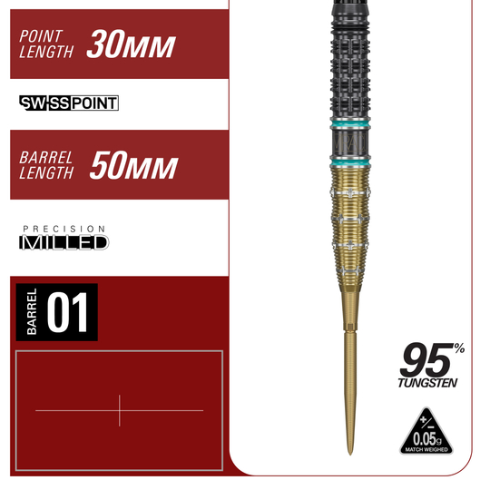 Target Japan Mikuru Suzuki The Miracle GEN7.5 Freccette in acciaio Swiss Point Hier sind die Target Japan Mikuru Suzuki The Miracle GEN7.5 Swiss Point Steeldarts abgebildet. Die Darts bieten hohe Präzision für Turnierspieler.
