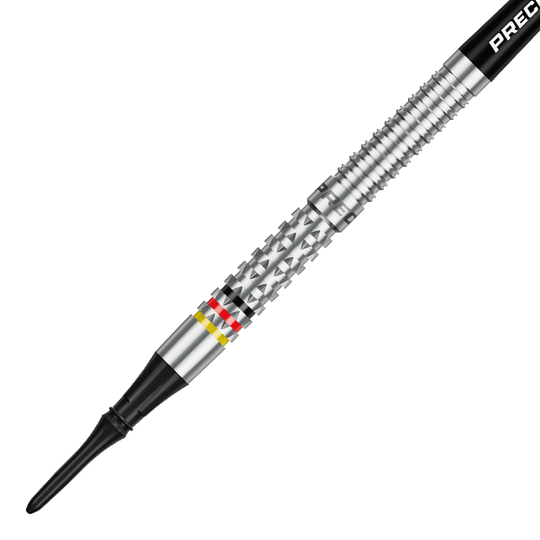 Freccette morbide di precisione 180 Ricardo Pietreczko GEN1 Das Bild zeigt die Precise 180 Ricardo Pietreczko GEN1 Softdarts. Dies sind hochwertige Softdarts für Dartspieler.