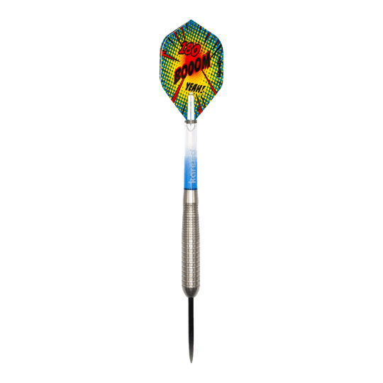 Freccette in acciaio Karella Comic Line CL-4 - 23 g Auf dem Bild ist der Karella Comic Line CL-4 Steeldarts - 23g zu sehen. Es handelt sich um einen hochwertigen Dartpfeil geeignet für professionelle Spiele.