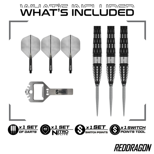 Dardi in acciaio a siluro Red Dragon Recon Abgebildet sind die Red Dragon Recon Torpedo Steeldarts - 23g. Dieses Produkt ist für Präzision und hohe Leistung entwickelt.