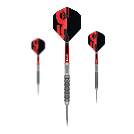 Red Dragon 50 Year Collection Element 6 B freccette in acciaio - 24 g Hier sind die Red Dragon 50 Year Collection Element 6 B Steeldarts - 24g als Set abgebildet. Das Produkt besteht aus mehreren Teilen im Set.