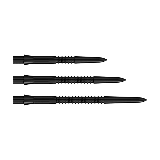 Punte per freccette Mission Caliburn EVO GV1 - Nere Abgebildet sind die Mission Caliburn EVO Dartspitzen GV1 in Schwarz. Diese Dartspitzen sind ideal für Steeldarts geeignet.