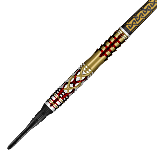 Zu sehen ist das Produkt Shot Goths Alaric Softdarts - 20g. Die Softdarts werden hier in einer seitlichen Perspektive abgebildet.