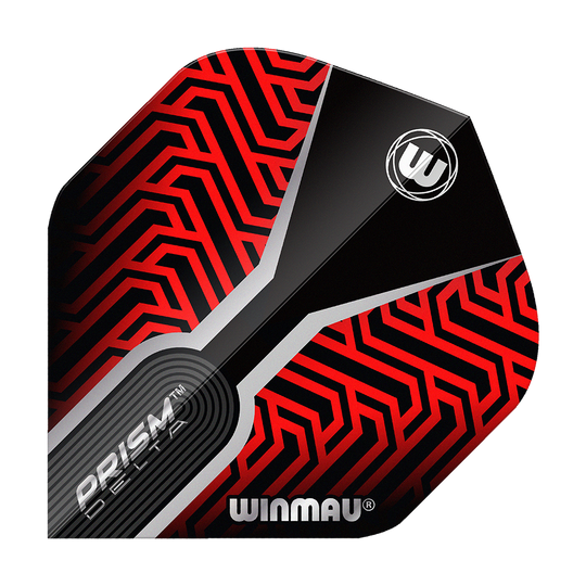Winmau Prism Delta Kairos No2 Standard Flights Rot