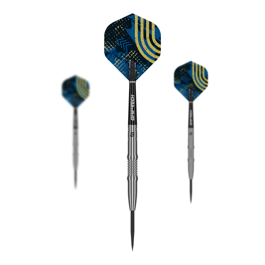 Freccette in acciaio GOAT Javelin Zu sehen ist das Produkt GOAT Javelin Tungsten Steeldarts. Der Dartpfeil besteht aus robustem Tungsten.