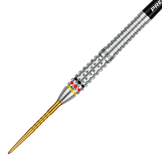 Freccette in acciaio di precisione Ricardo Pietreczko GEN1, numero 180 Precise 180 Ricardo Pietreczko GEN1 Steeldarts sind auf dem Bild zu sehen. Die Darts bieten ein präzises Wurferlebnis.