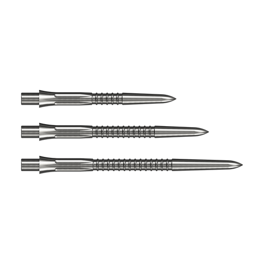 Punte per freccette Mission Caliburn EVO GV1 - argento Auf dem Bild sieht man die Mission Caliburn EVO Dartspitzen GV1 in Silber. Die Spitzen sind für präzises Dartspiel konzipiert.