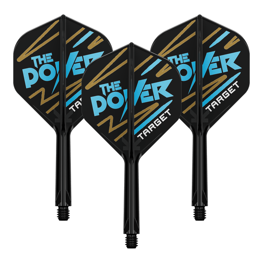 Dieses Bild zeigt einen K-Flex Phil Taylor Dart Flight im No2 Standardformat. Das Set umfasst Flights mit einer Länge von 26mm.