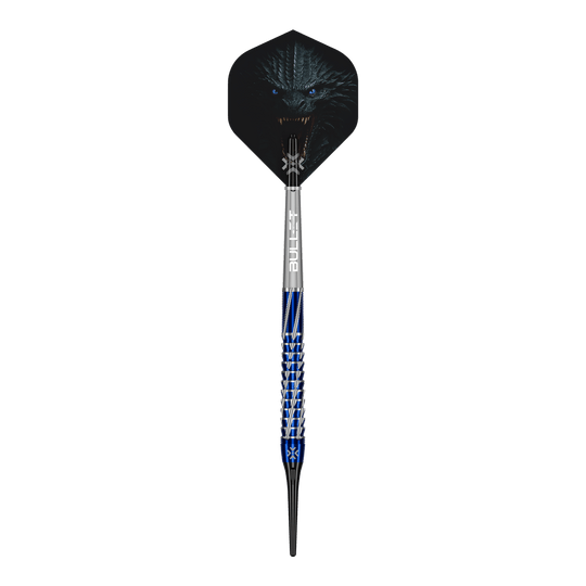 Freccette morbide Bullet Hydra - 20 g Bullet Hydra Softdarts - 20g Darts sind einzeln abgebildet. Man erkennt gut die Oberfläche und die Details des Softdarts.
