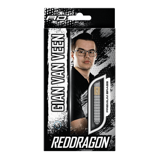 Red Dragon Gian Van Veen Steeldarts in ottone - 21 g Red Dragon Gian Van Veen Steeldarts in ottone - 21 g