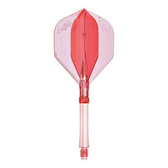 Alette L-Style L-Sytem - Rosso trasparente Große Dart-Flights in klarem Rot, vermutlich für den Systemtyp L. Diese Flights eignen sich zum Austausch oder Aufrüsten von Darts.