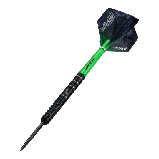 Freccette in acciaio Unicorn Wraith Callan Rydz - 23 g Abgebildet sind die Unicorn Wraith Callan Rydz Steeldarts - 23g. Das Produkt wird aus einem anderen Blickwinkel gezeigt.