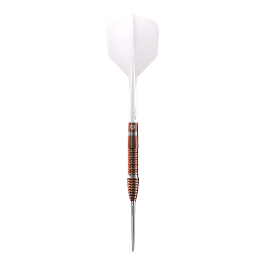 Caliburn Big Cats Lion freccette in acciaio Zu sehen ist ein einzelner Steeldart aus der Caliburn Big Cats Lion Serie. Die Struktur und Details des Darts sind klar zu erkennen.