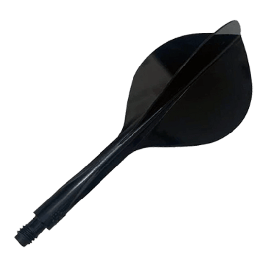 Condor Ax 120 Flight System Teardrop - Nero Gezeigt wird das Condor Axe 120 Flight-System Teardrop in der Farbe Schwarz. Es ist ein Bestandteil für Dartpfeile.