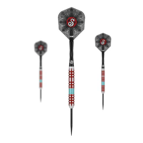 Shot Collab Pro Series Josh Pearson Steeldarts - 23 g Shot Collab Pro Series Josh Pearson Steeldarts - 23g. Das Bild zeigt ein Set von Steeldarts mit einem Gewicht von 23 Gramm.
