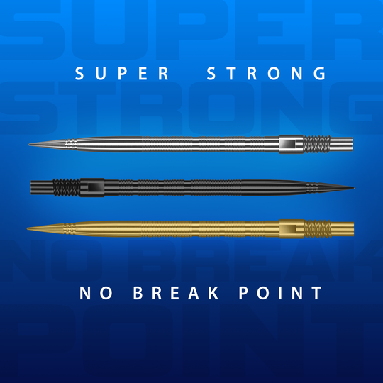 Punte per freccette Harrows Quick Point Micro Ridge - Oro Abgebildet sind Harrows Quick Point Micro Ridge Dartspitzen in Schwarz. Die Oberfläche ist mit feinen Rillen strukturiert.