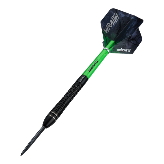 Unicorn Wraith Gary Anderson Fase 6 Freccette in acciaio Zu sehen sind die Unicorn Wraith Gary Anderson Phase 6 Steeldarts. Diese Steeldarts bieten hohe Qualität und ein modernes Design.