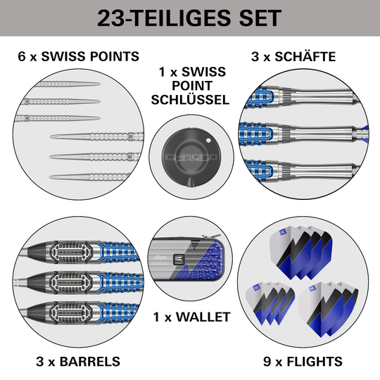 Freccette in acciaio Target Phil Taylor Power X Chrono Swiss Points Freccette in acciaio Target Phil Taylor Power X Chrono Swiss Points