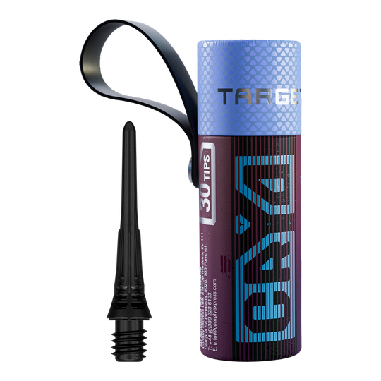 Confezione da 30 punte per freccette Target Cryo Soft - Nero Das Bild präsentiert die Target Cryo Softdartspitzen im 30er Pack in schwarzer Farbe. Diese Ersatzspitzen sind für den Einsatz mit Softdarts gedacht.